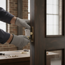 3-Inch Bathroom Lock in Antique Brass Finish