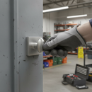 WC Turn and Release Lock on Minimal Square Rose - Satin C...