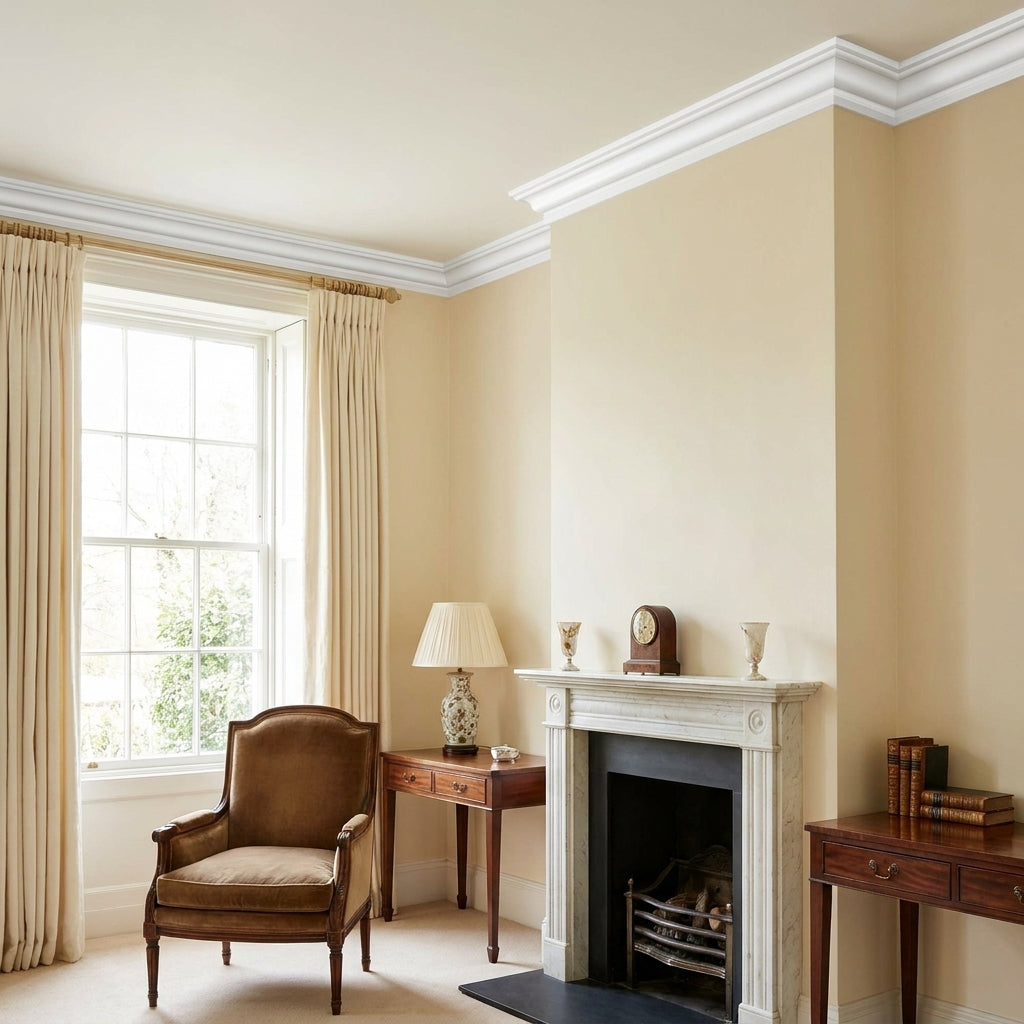 Decorative White Painted Beading Moulding 2.4m Length