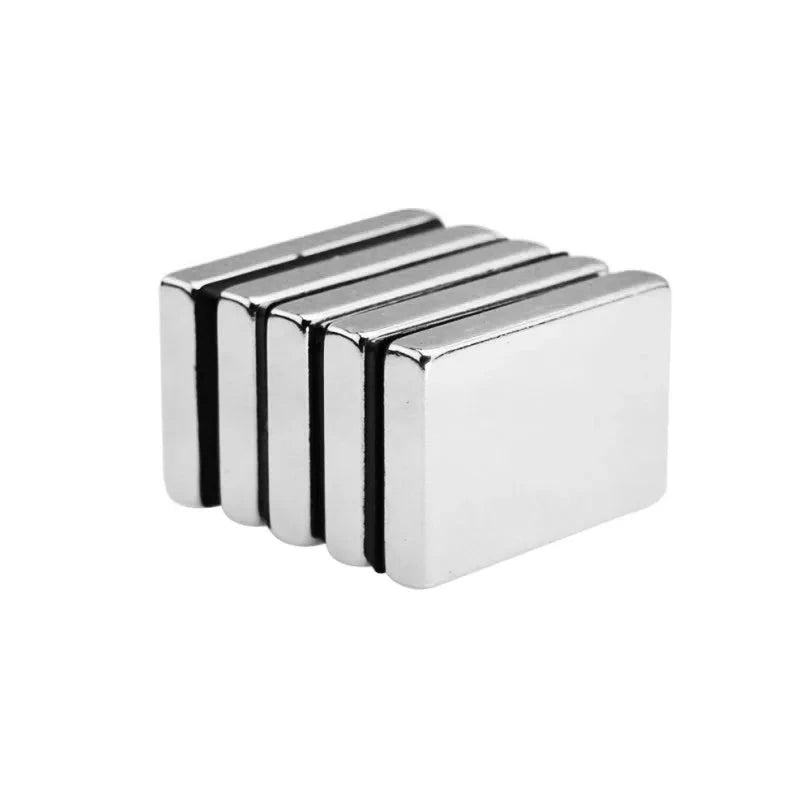 Industrial N42 Grade Silver Nickel Plate Block - 40mm