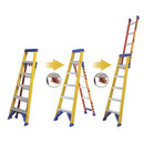 Highly Durable Aluminium Combination Ladder For Industrial Use - 2.9m