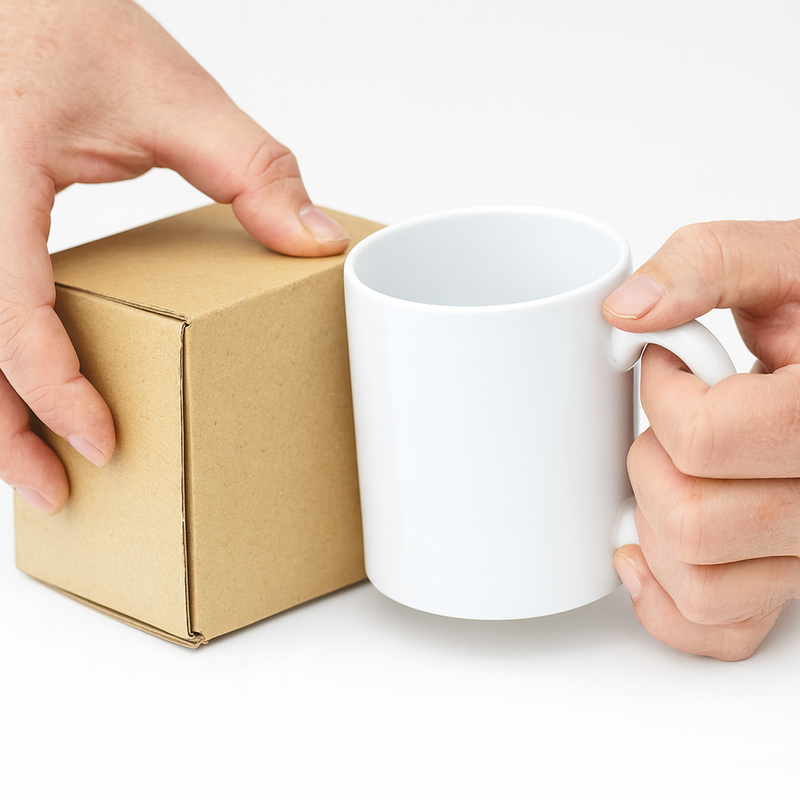 Heavy-Duty Mug Shipping Boxes Eco-Friendly Double Wall Cardboard with Built-In Dividers Ideal for Retailers Potters
