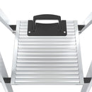 Ultra Durable Aluminium 4-Step Platform Step Ladder With Handrail - 1.8m