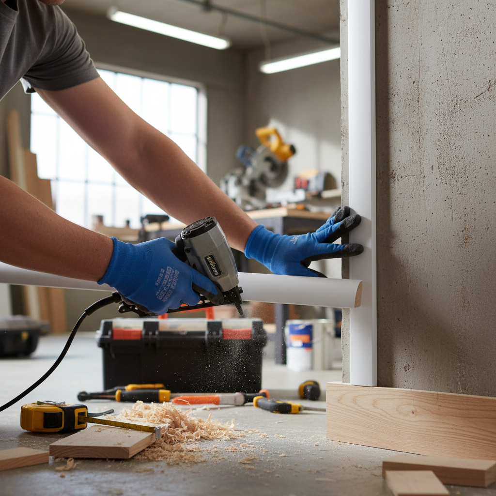 White Painted Quadrant Moulding 2.4m Length, 18mm x 18mm