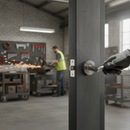 Chrome Lever On Round Rose Handle Set | Includes Hinges & Mortice Latch | Internal Doors