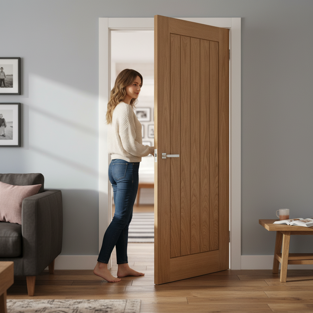 Premium Made-to-Measure Internal Oak Door - Fully Finished, Custom Sizes for Hassle-Free Installation