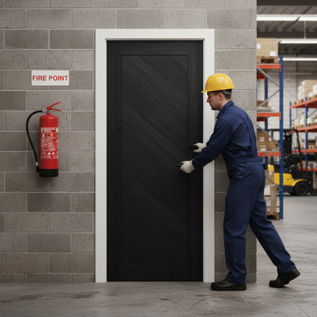 Internal Fully Finished Laminate FD30 Fire Door
