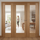 Premium Clear Glazed Room Divider with Matching Side Panels and Universal Frame - Customizable Sizes Available