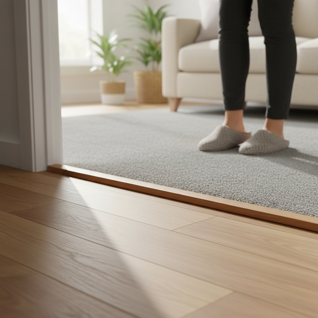 Satin Lacquered End Profile Door Bar - 900mm Laminate Flo...