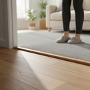 Premium Satin Lacquered End Profile Door Bar - 900mm Laminate Floor Transition Strip for Flooring Expansion Gaps