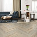 Chevron 15mm Brushed UV Oiled Engineered Real Wood Flooring