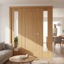 Premium Solid Room Divider with Demi Panels and Universal Frame - Custom Sizes Available