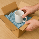 Premium Baby Blue Wrapping Tissue Paper 16gsm MG Finish Sheets Friendly Smooth Stylish Presentation Paper