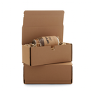 Premium Brown Ecommerce Postal Boxes Peel Seal Quick Closure Double Wall Cardboard Fast Dispatch Pack