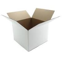 Heavy-Duty Single Wall White Cardboard Boxes High-Quality Corrugated Packing Boxes for Shipping Storage