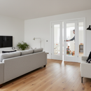 Premium Clear Glazed Room Divider with Single Door and Side Panel - Customizable Size Options