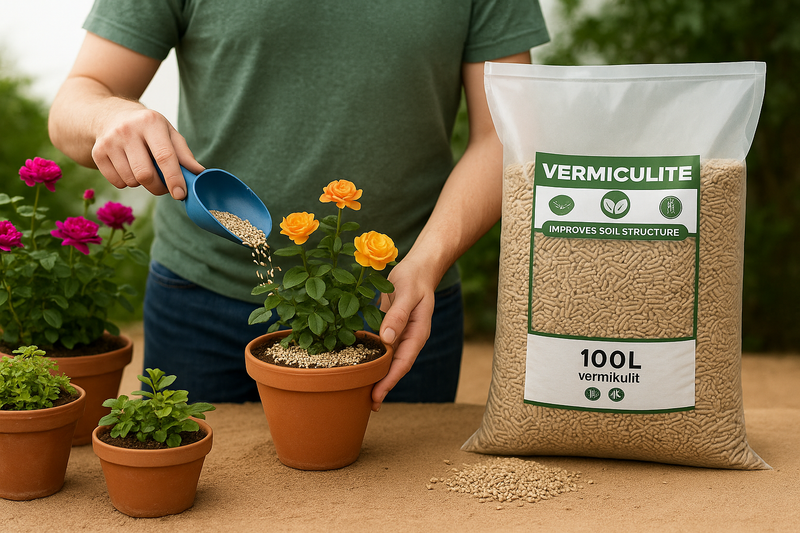 Premium Vermiculite 100L Bag Best Soil Improver for Water Retention Aeration Root Health