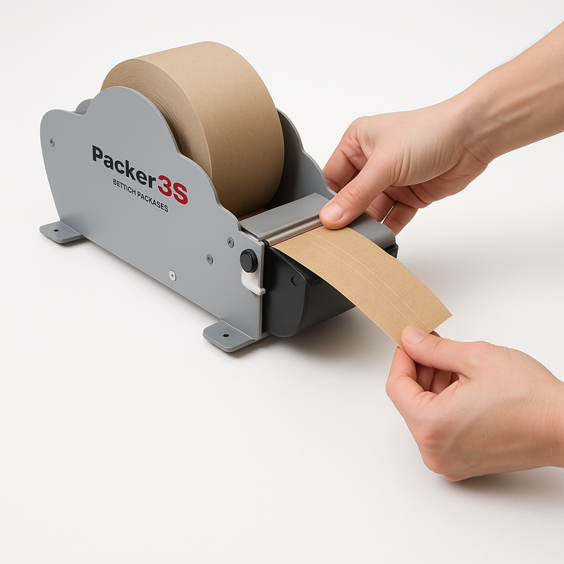 Premium Manual Water-Activated Paper Tape Dispenser Durable Pull Tear Design for Shipping Boxes