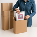 Heavy-Duty Telescopic Boxes Strong Double Wall Adjustable Cardboard Packaging for eCommerce Warehouse Shipping