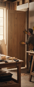 Premium Solid Oak Framed and Ledged Door - Traditional Design with Z-Brace or Mid-Bar Options, 40mm Thickness