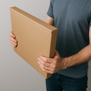 Heavy-Duty Corrugated Art Packaging Certified Eco Box for Frames Artwork Prints