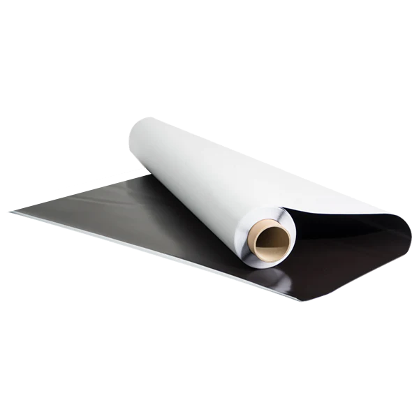 Industrial Grade UV Coated One Side White Magnetic Sheets For Display Solution