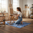 Premium 8mm Laminate Flooring with V-Grooved Edges for a Real Wood Appearance - Water-Resistant and Durable for Humid Areas