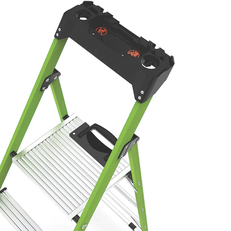 Professional Fibreglass 3-Step Platform Step Ladder For Industrial & Commercial Use