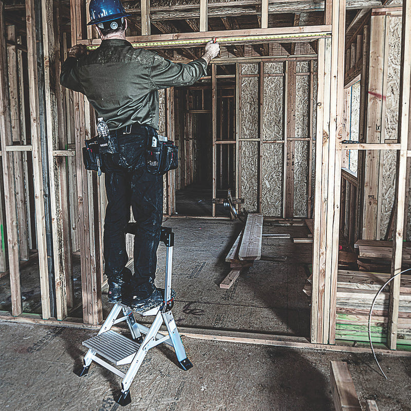 Industrial Grade Lightweight Aluminum Folding Step Stool With Platform - 460mm