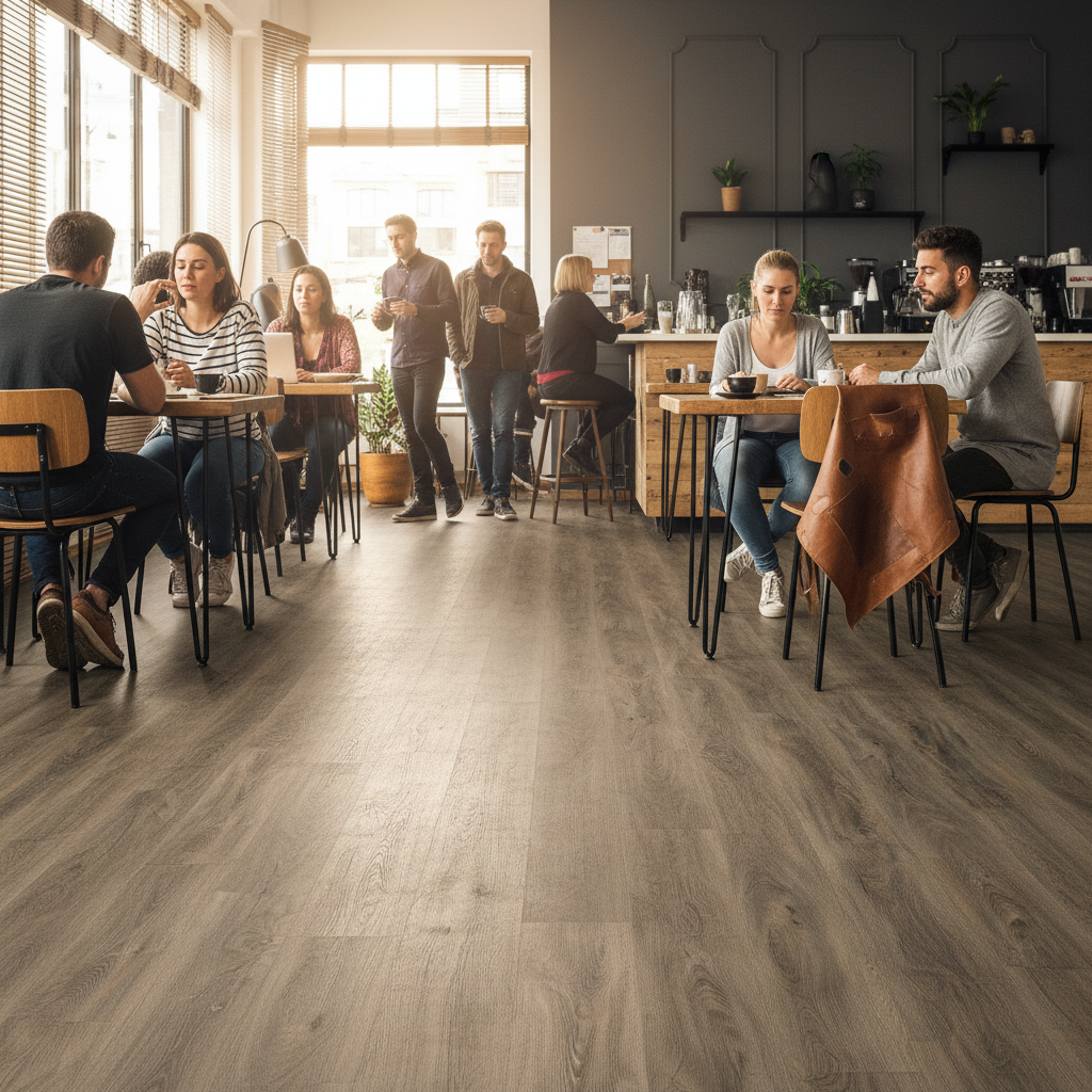 Premium 6mm Rigid Core Vinyl Flooring with Waterproof Surface and Click Fitting System for Easy Installation
