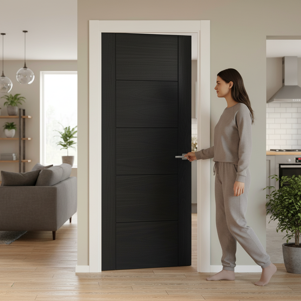 Premium Internal Fully Finished Oak Made-to-Measure Door for Custom Interiors - High-Quality Professional Grade for Industrial and Commercial Appli...