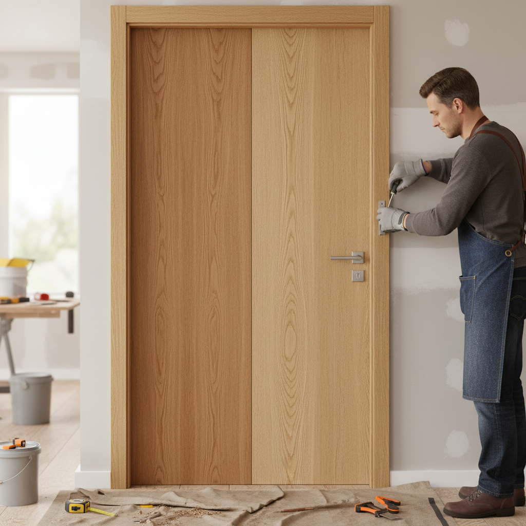 Premium Internal Dual Finish Door Sample, Model 120652 for Quality Home Design - High-Quality Professional Grade for Industrial and Commercial Appl...