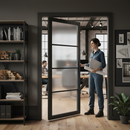 Industrial Fully Finished Made-to-Measure 4 Light Obscure...