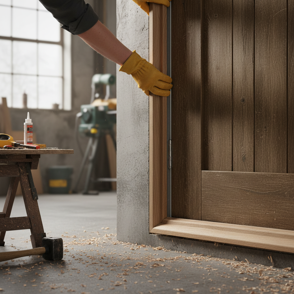 Unfinished Weather Bar 915mm for Exterior Doors - Solid O...