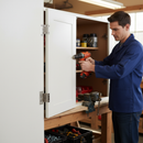 75mm (3") Loose Pin Hurlinge Hinge Pair in White Finish