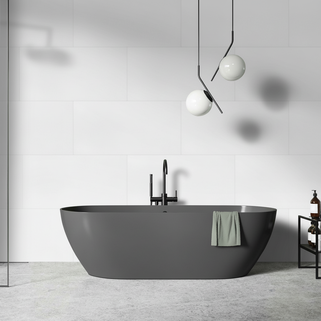 4mm High Gloss Wall Panelling with Waterproof Limestone Core