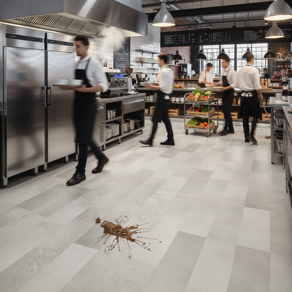 8mm Thick Stone Effect Laminate Floor Tiles