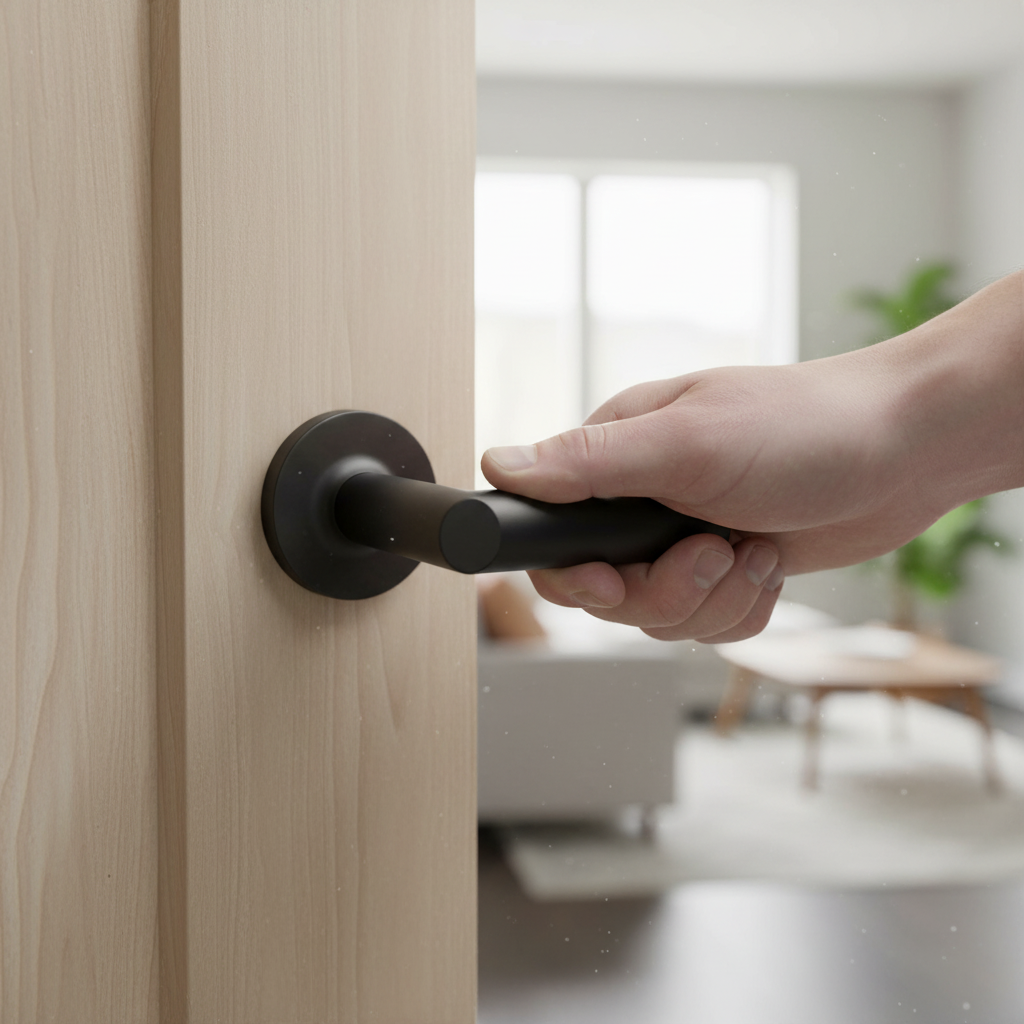 Premium 65mm Tubular Mortice Latch with Polished Stainless Steel Finish for Fire Door Compatibility