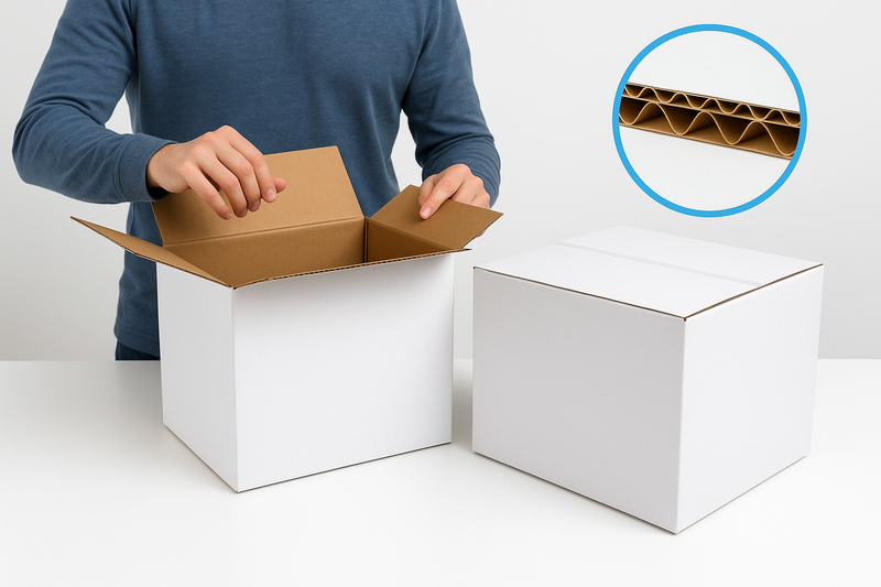 High-Performance Adjustable Height Packing Boxes for E-Commerce Storage (10 Pack)