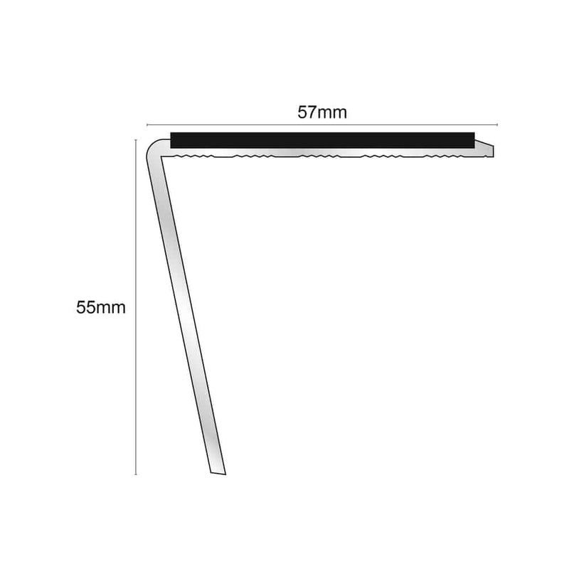 Commercial-Grade Aluminium Stair Nosing Anti-Slip & DDA Approved!