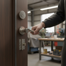 CE13 Fire Door Handle Set with Round Lever Design