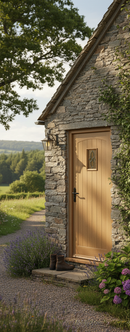 Premium Insulated External Door with Solid Oak Construction and Triple Glazed Unit