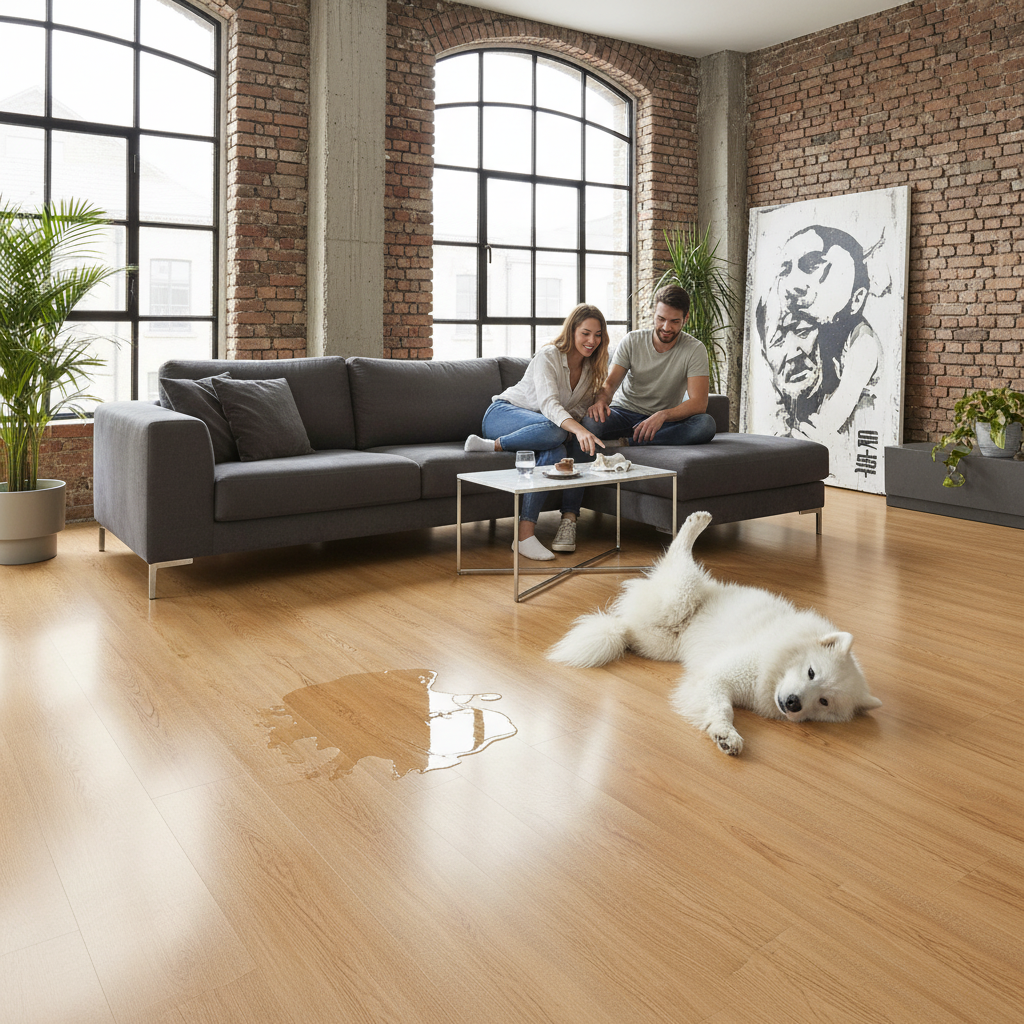 Aqua Pro 8.5mm High Gloss Wide Laminate Flooring