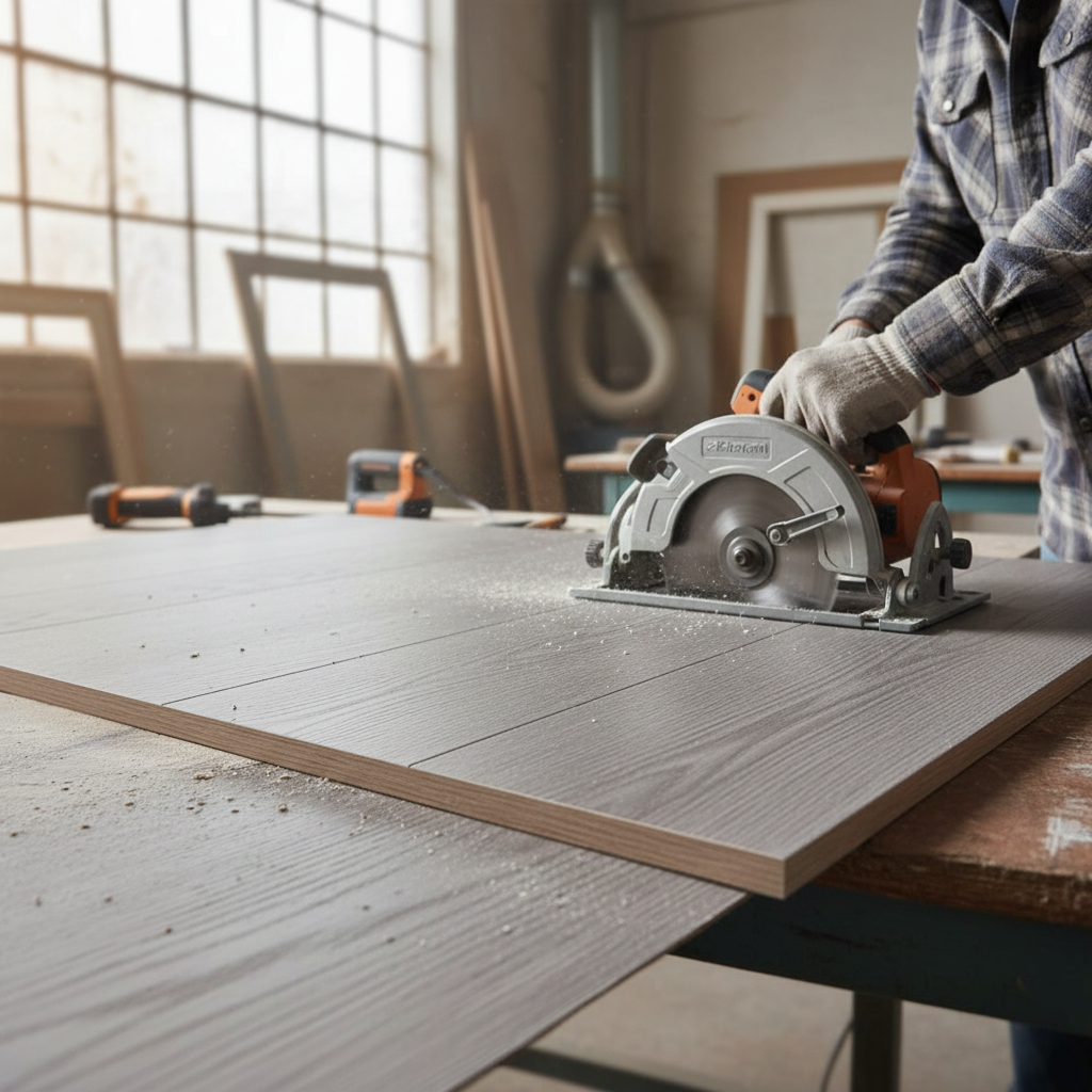 Premium Ash Grey Fully Finished Door Sample - High-Performance and Durable Design for Interior Applications
