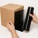 Premium Black Pallet Stretch Wrap Dual Cling Anti-Pilferage Cold-Resistant Made