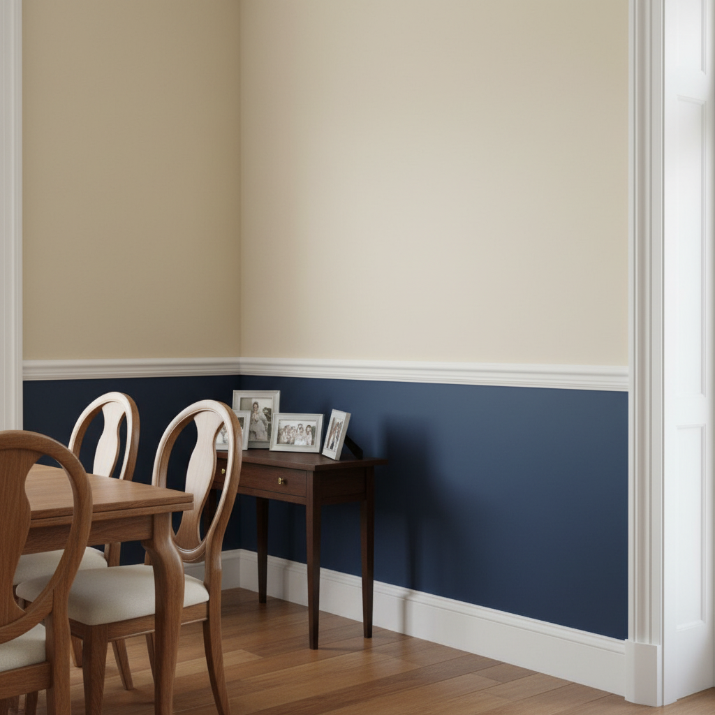 2.4m White Painted Dado Rail 20mm x 69mm for Flooring