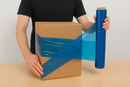 Heavy Duty Blue Pallet Wrap Tacky Double-Sided Film Best for Cold Storage Food Packaging More