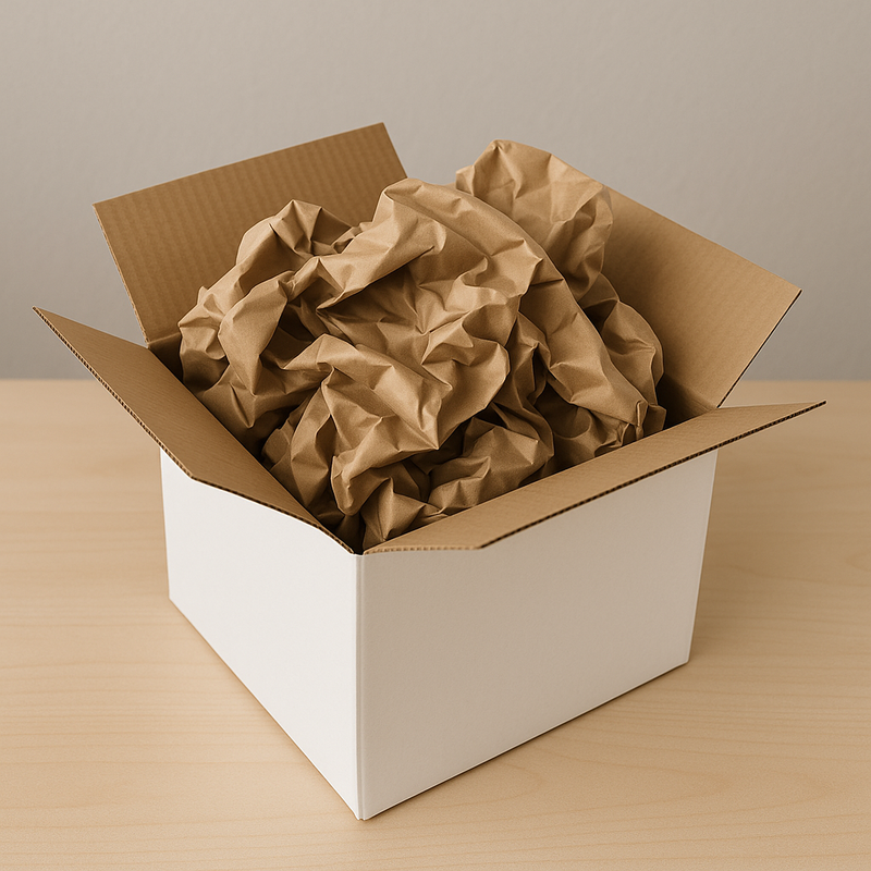 Heavy-Duty Single Wall White Cardboard Boxes High-Quality Corrugated Packing Boxes for Shipping Storage