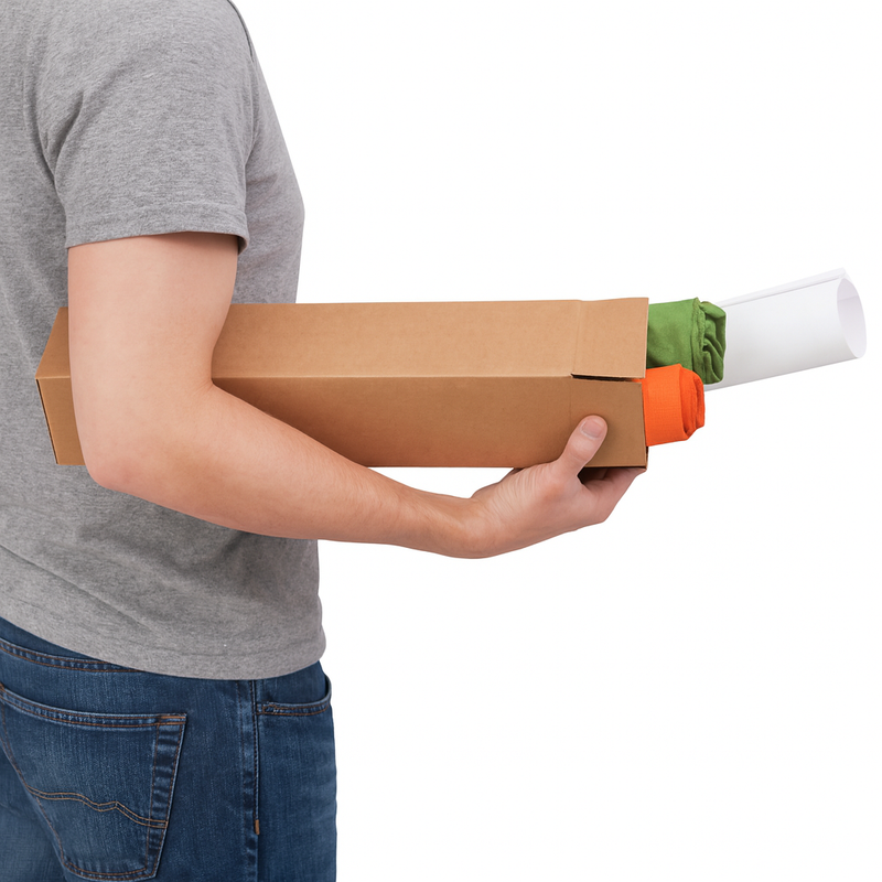 Heavy-Duty Long Cardboard Boxes for Shipping Storage Premium Single Wall Design Durable Eco-Friendly Flat-Packed in