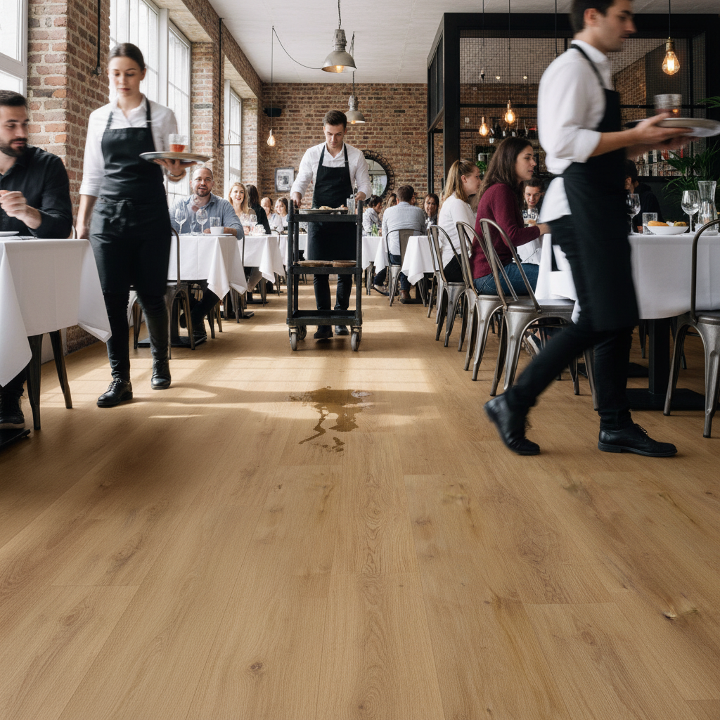 2mm UV Coated Luxury Vinyl Flooring with Oak Effect